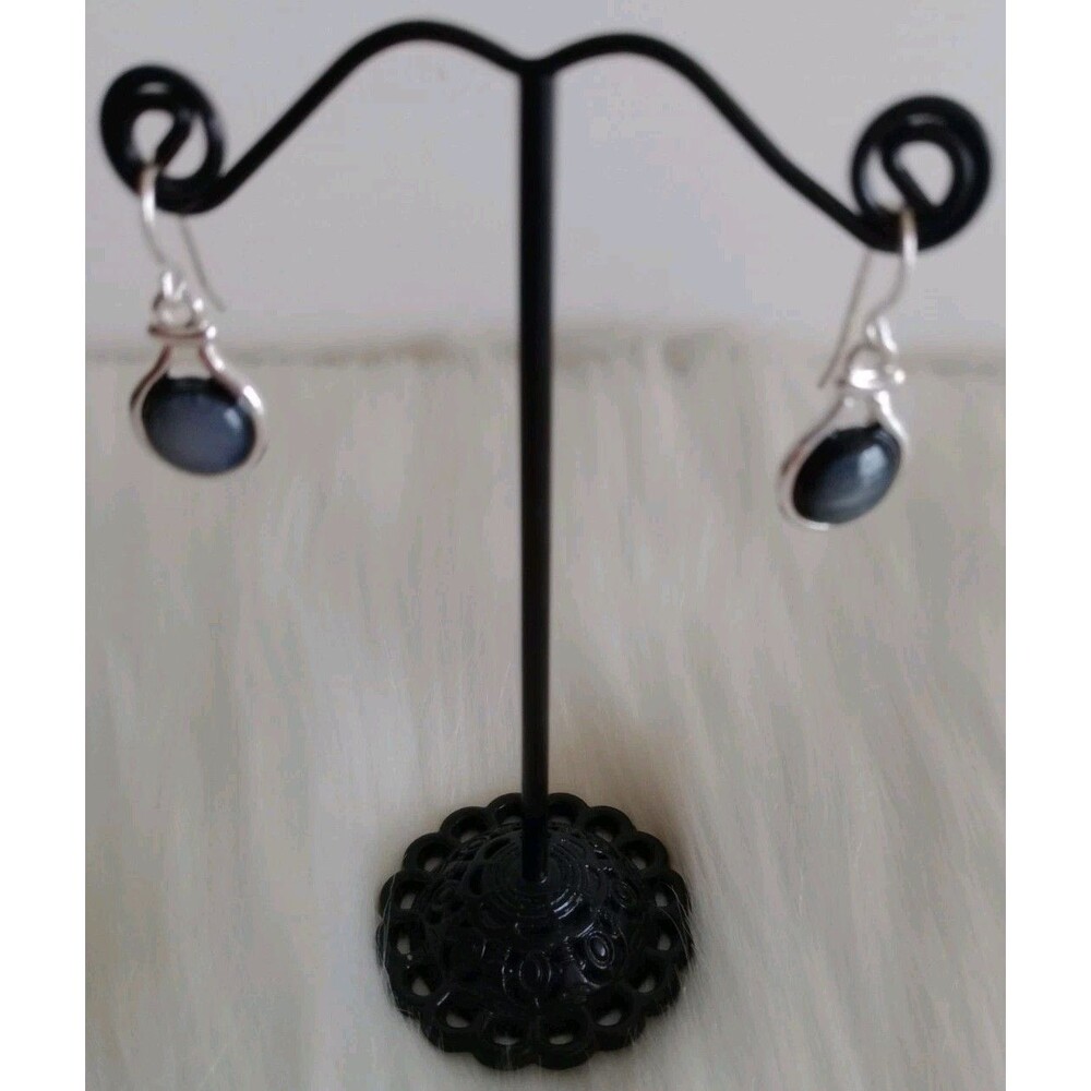 Boho Shades of Gray Earrings Fashion  Drop /Dangle Women's Jewelry Silver NWT